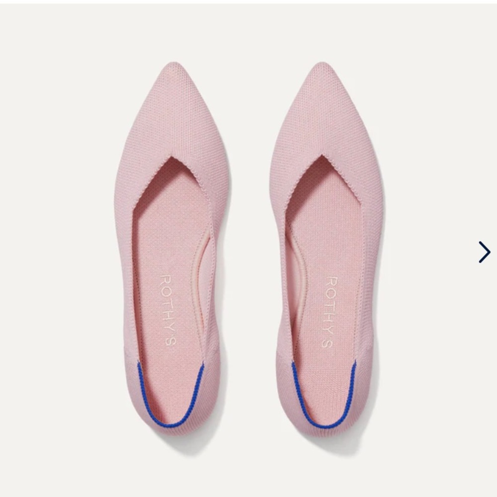 Rothy’s The Point in Petal Pink EUC 🌸